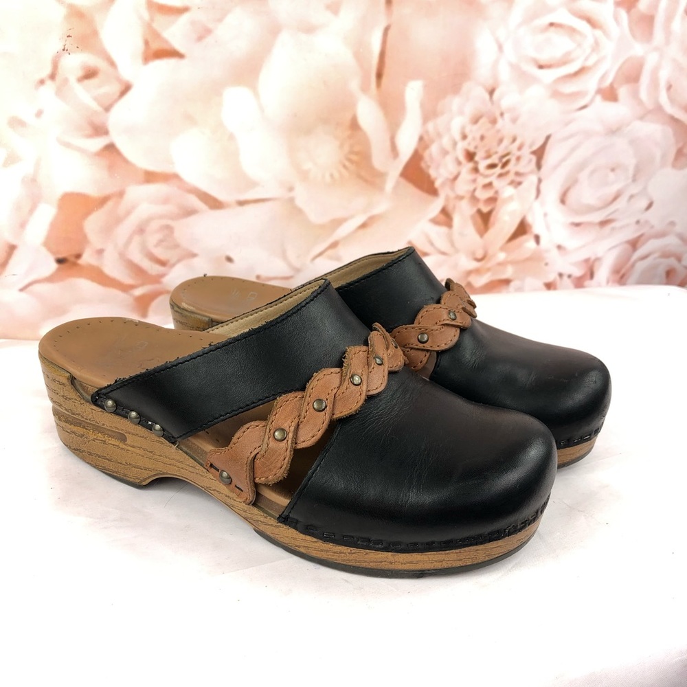 Dansko clogs braised details black brown size 6 - Picture 7 of 8